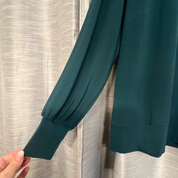 The Limited Hunter Green Woman’s Blouse
Balloon Sleeves V Neckline Chic - Picture 3 of 5